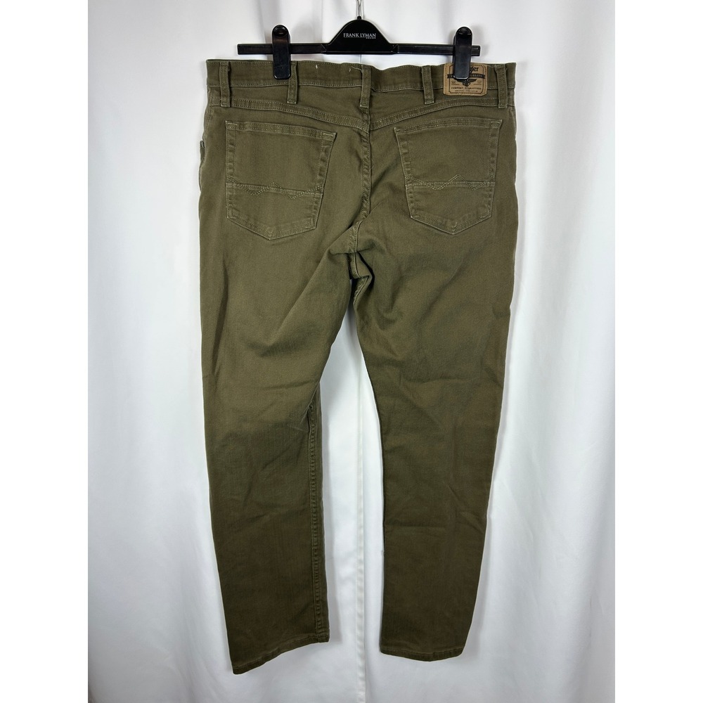 Wrangler Straight Olive Green Pants Earth Tone Gorpcore Utility Workwear 36x32